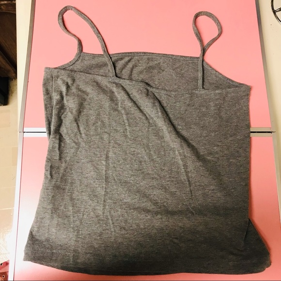 4/$10!! Grey crop tank top - Picture 2 of 4